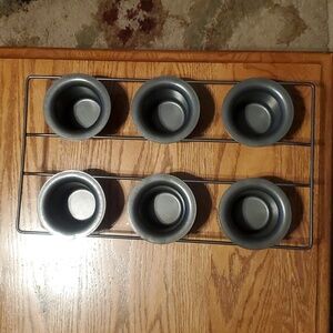 Metallic Nonstick Professional 6-Cup Cavity Popover Pan 16-inch x 9.25-inch